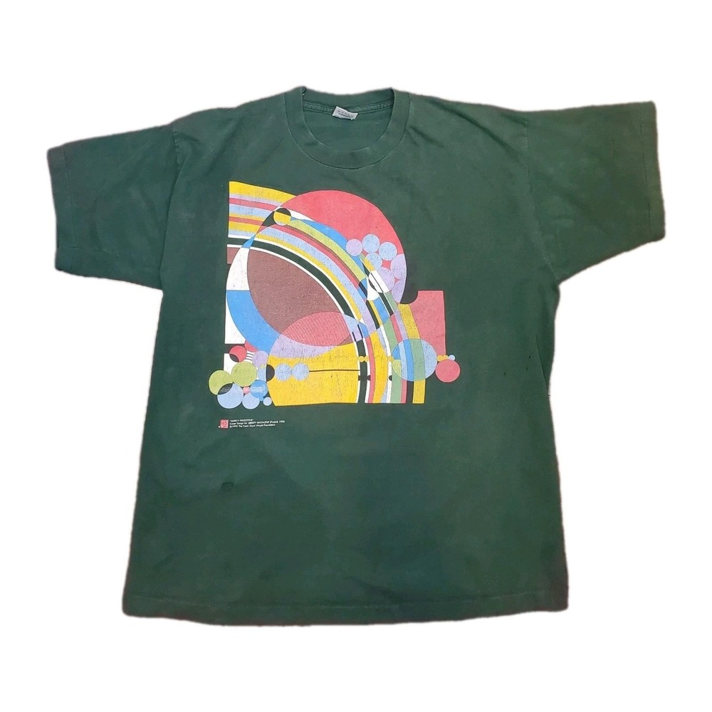 Vintage Frank Lloyd Wright T Shirt 1995 March Balloons Single Stitch Green XL